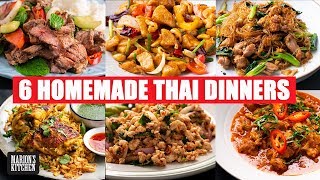 6 Thai Dinners You Can Make At Home  Quarantine Cooking  StayHome WithMe  Marions Kitchen [upl. by Moyra]