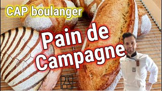 Pain de campagne CAP boulanger [upl. by Eeznyl348]