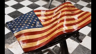 DIY 3D waving wood flag part 1 Creating the blank [upl. by Danby162]