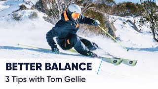 HOW TO SKI STEEPER SLOPES  3 Tips For Better Balance [upl. by Orrocos77]