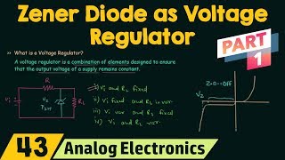 Zener Diode as Voltage Regulator Part 1 [upl. by Mckee]