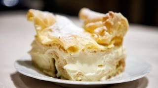 Carpathian Mountain Cream Cake  Karpatka  Anias Polish Food Recipe 12 [upl. by Janina]