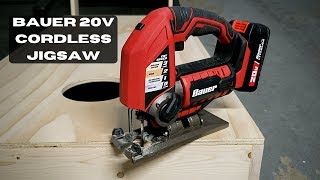 Bauer 20V Hypermax LithiumIon Cordless Jig Saw Harbor Freight [upl. by Heyward353]