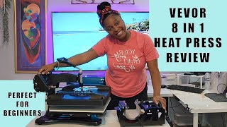 REVIEW Super Bundle 8in1 Vevor Heat Press system  Perfect for startup tshirt businesses [upl. by Lilybelle465]