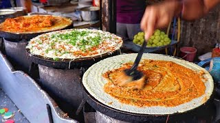 Anand Dosa Mumbai  Indias No1 Dosa Stall  Jini Dosa Recipe  Indian Street Food Recipe [upl. by Ecnedurp]