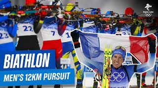 Biathlon  Mens 125km Pursuit  Full Replay  Beijing2022 [upl. by Dewayne]