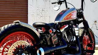 Ultimate Bobber Build Timelapse 2  Harley FatBoy [upl. by Heidt728]