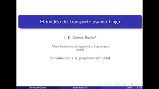 Modelo del transporte usando Lingo [upl. by Ybot543]