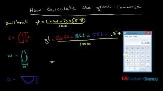 Vessel Gross Tonnage Simple Calculation [upl. by Enirroc360]