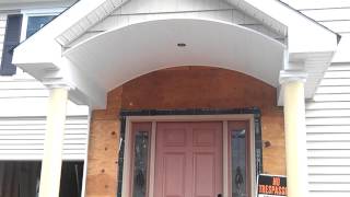 Portico amp Front Porch Roof Vinyl Siding Installation  Bergen County NJ [upl. by Lazaro]