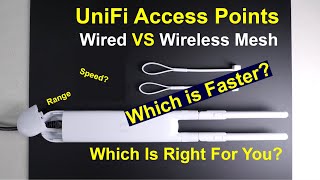 UniFi Access Point Wired vs Wireless Mesh  Is there a difference [upl. by Norrahc]