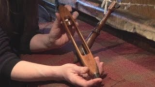 How To Use A Shuttle On A Loom [upl. by Cod926]