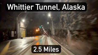 Whittier Tunnel Alaska  A Drive Through the Longest Tunnel in North America [upl. by Auburta]