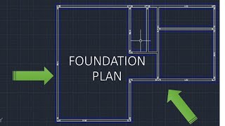 How to do a foundation plan in AutoCAD [upl. by Gothard]