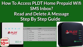 How To Access PLDT Home Prepaid Wifi SMS Inbox Read and Delete SMS on PLDT Home Prepaid Wifi [upl. by Lobel687]