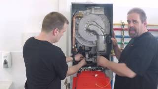 VIESSMANN Training Videos Vitodens 200 Burner Assembly Removal v2 [upl. by Mccartan]