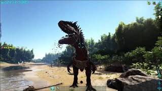 ARK Survival Evolved Carcharodontosaurus Roar [upl. by Ylrebmi]