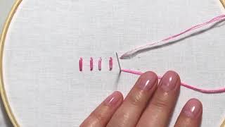 Hand Embroidery Tutorial  How to Make a Bullion Stitch [upl. by Jepson]