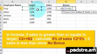 How to Calculate Bonus in Excel 2010 or Later [upl. by Weinberg493]