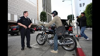 2011 Keanu Reeves speaking with a Beverly Hills Police officer [upl. by Ahsimac]