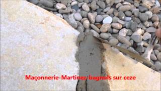 Comment faire joint des pierres plate MaçonnerieMartinezbagnols sur ceze [upl. by Petronella]