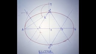 draw ellipse by four centre method ALL IN ONE [upl. by Acilgna115]