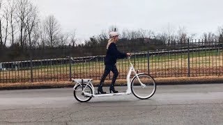 The Electric Walking Bike A Treadmill on Wheels  Pickler amp Ben [upl. by Frannie]