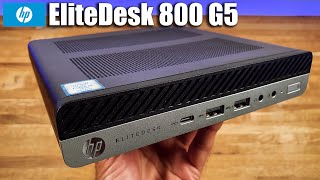 HP EliteDesk 800 G5  Mini Desktop Workstation with EliteDisplay [upl. by Anilat]