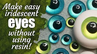 How to make dolls eyes  DIY  tutorial  no resin [upl. by Aretha210]