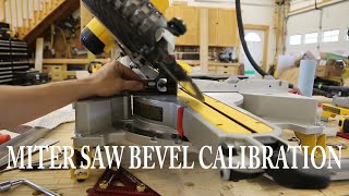 Miter Saw Calibration  Bevel Calibration [upl. by Eluj]