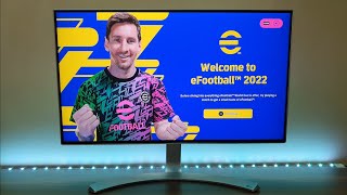 Efootball PES 2022 Gameplay on PS4 Slim [upl. by Ainez]