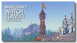 Minecraft How to build a Medieval Watchtower 2 [upl. by Ennairej]