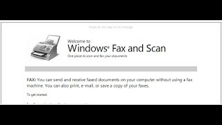 How to Scan using Windows Fax and Scan Application [upl. by Cloris580]