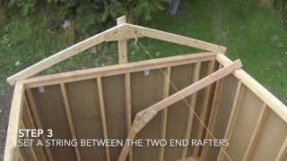 How To Build A Shed  Part 7  Shed Roof Framing [upl. by Titos301]