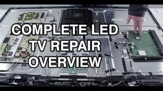 LED TV Repair Tutorial  Common Symptoms amp Solutions  How to Repair LED TVs [upl. by Corilla]