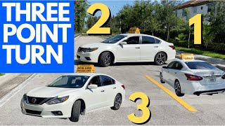 THREE POINT TURN EXPLAINED FOR BEGINNERS [upl. by Mossman]