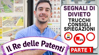 SEGNALI DI DIVIETO PT1  IL RE DELLE PATENTI  PATENTE B  ESAME DI TEORIA [upl. by Eivad159]