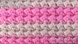 HOW to CROCHET CRUNCH STITCH  Stitchorama by Naztazia [upl. by Yralih]