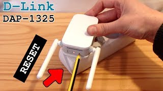 DLink DAP1325 WiFi Extender • Factory reset [upl. by Wooster]