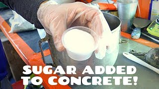 Sugar Added To Concrete  Mix  Vlog  266 [upl. by Yuma]