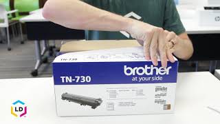 How to Install a Brother TN730 Toner Cartridge [upl. by Odrude145]