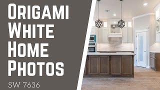 Sherwin Williams Origami White  WhiteGreige Paint Color [upl. by Eiznek]