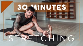 30 Minutes Full Body Deep Stretches Yoga [upl. by Nonnarb166]