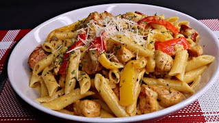 Cajun Chicken Pasta With Andouille Sausage [upl. by Yentruok]