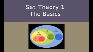 Set Theory 1 The Basics [upl. by Yentuoc]