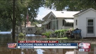 Flooding fears continue tonight near Brooksville Fla [upl. by Mcgannon]