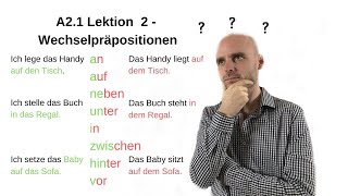 Deutschkurs A21  Wechselpräpositionen [upl. by Susannah]