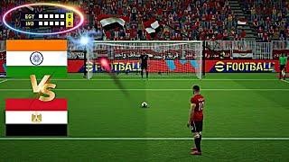 India vs Egypt INSANE Penalty Shootout  eFootball [upl. by Eylloh]