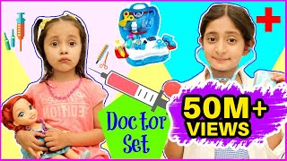 Anantya amp Anaya PRETEND PLAY with Doctor Set   Playhouse Review MyMissAnand ToyStars [upl. by Attekal]