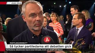 Så gick den stora partiledardebatten [upl. by Amitaf]